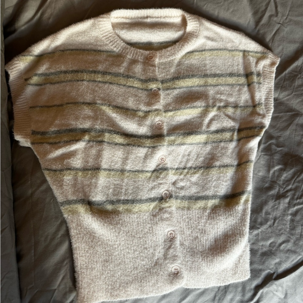 Soft Fuzzy Short Sleeve Top